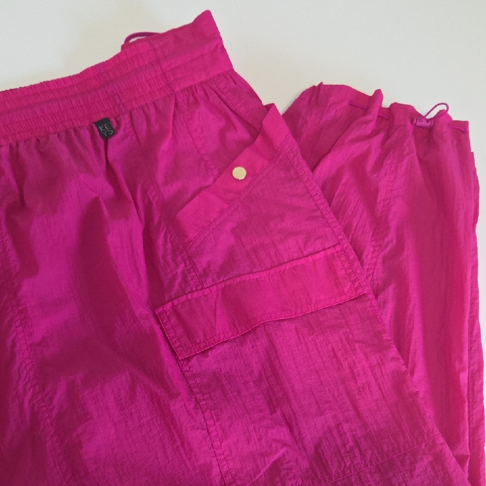 Alicia Keys For Athleta Vibrant Pink Cargo Athletic Pants